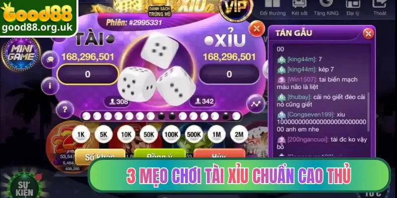 Sicbo Good88| Thử Tài Đặt Cược Tài Xỉu Online Hấp Dẫn 4 3 mẹo chơi Tài Xỉu chuẩn cao thủ
